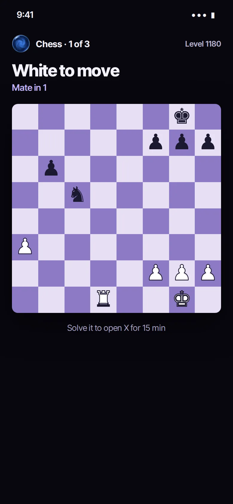 Chess puzzle: white to move, mate in 1